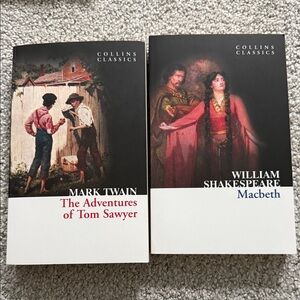 Collins Classics Books: William Shakespeare & Mark Twain